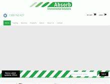 Tablet Screenshot of absorbenviro.com.au